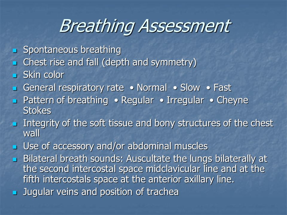 Normal - Abnormal Breathing Pattern - ppt download