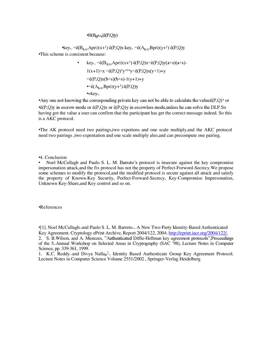 Cryptanalysis Of Noel Mccullagh And Paulo S L M Ppt Download