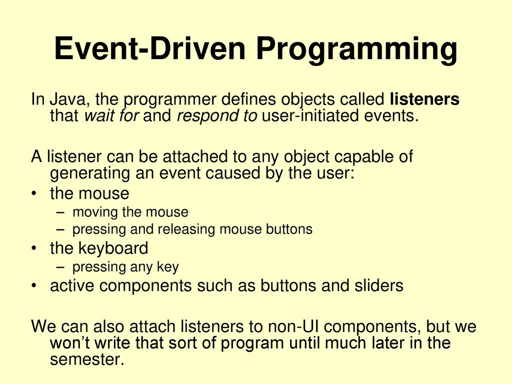 Session 29 Introducing CannonWorld (Event-driven Programming) - ppt ...