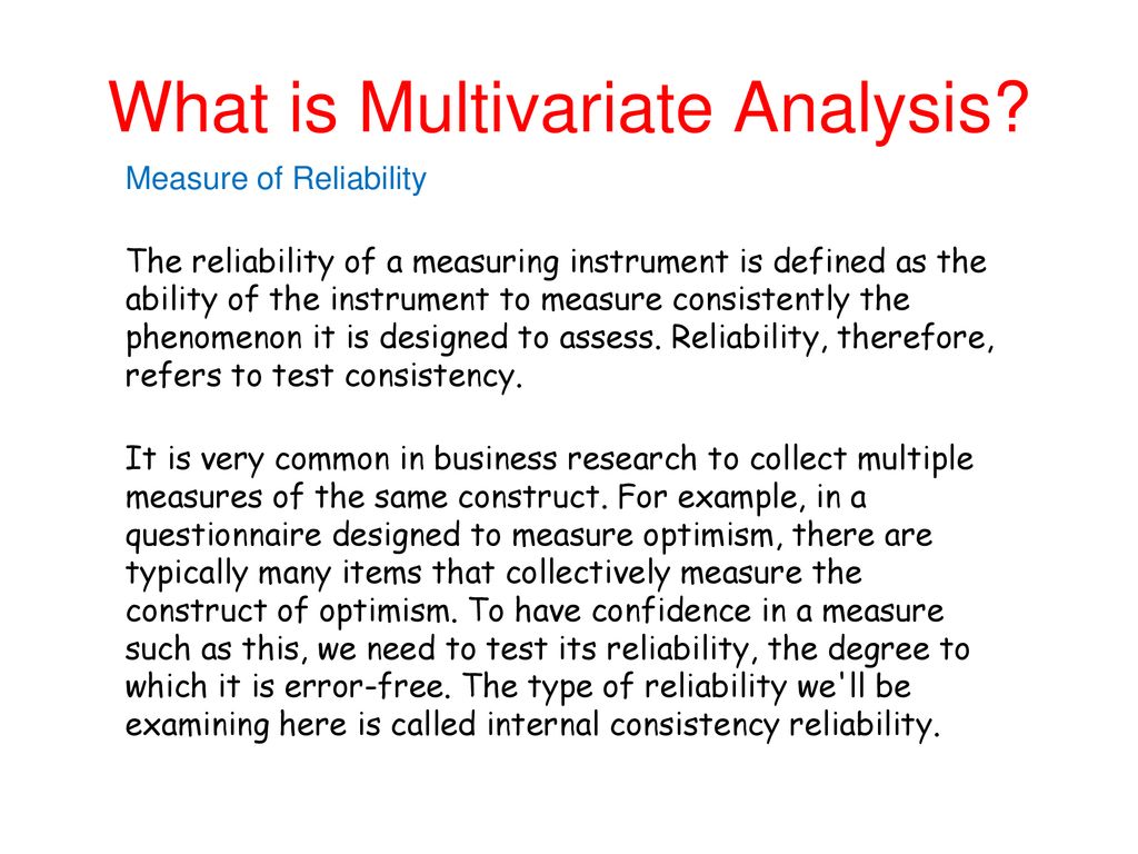 Introduction to multivariate analyses