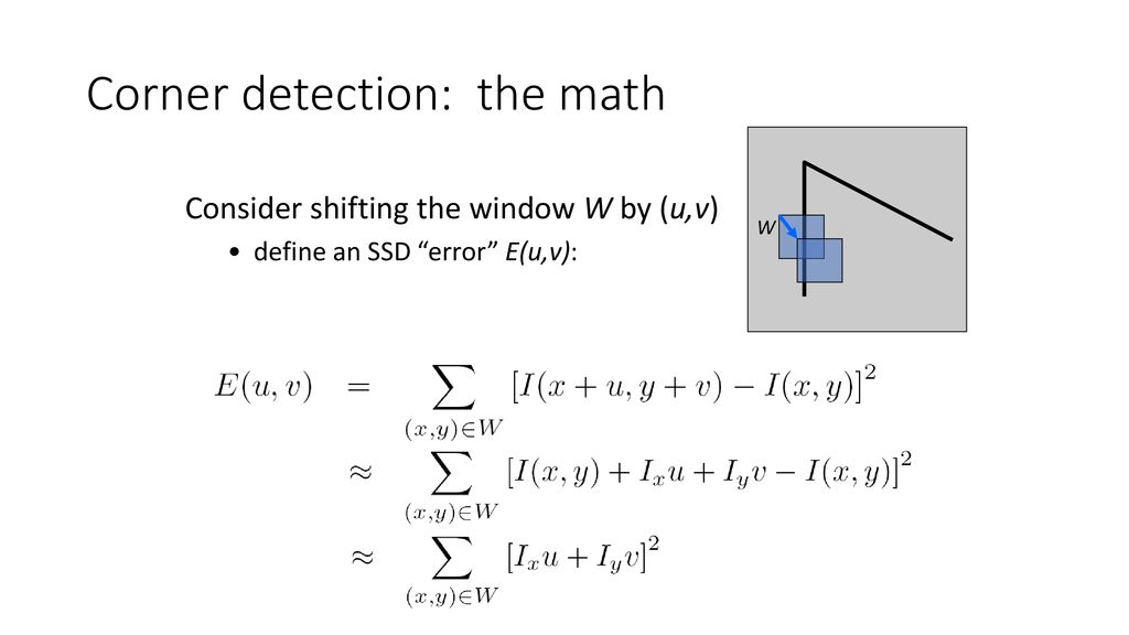Correspondence Feature Detection Ppt Download