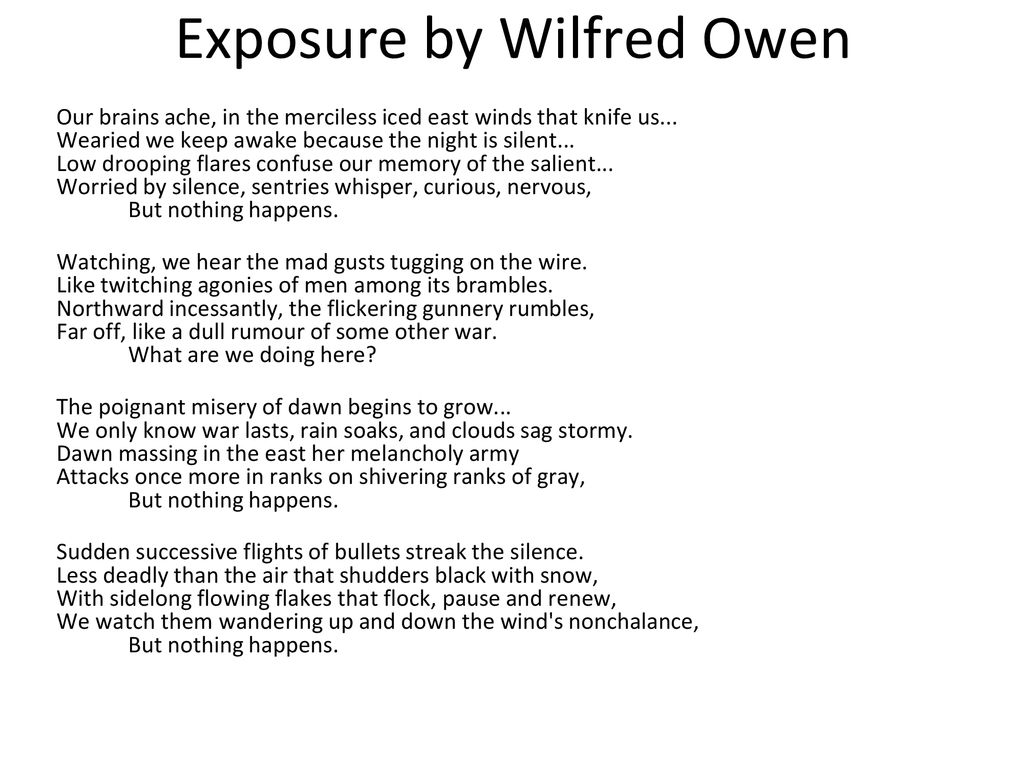 exposure owen analysis