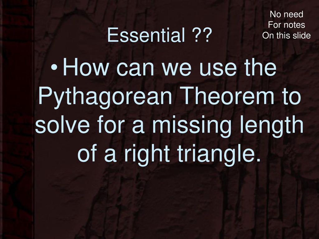 Pythagorean theorem mcc8 g 6 8 apply the pythagorean theorem to