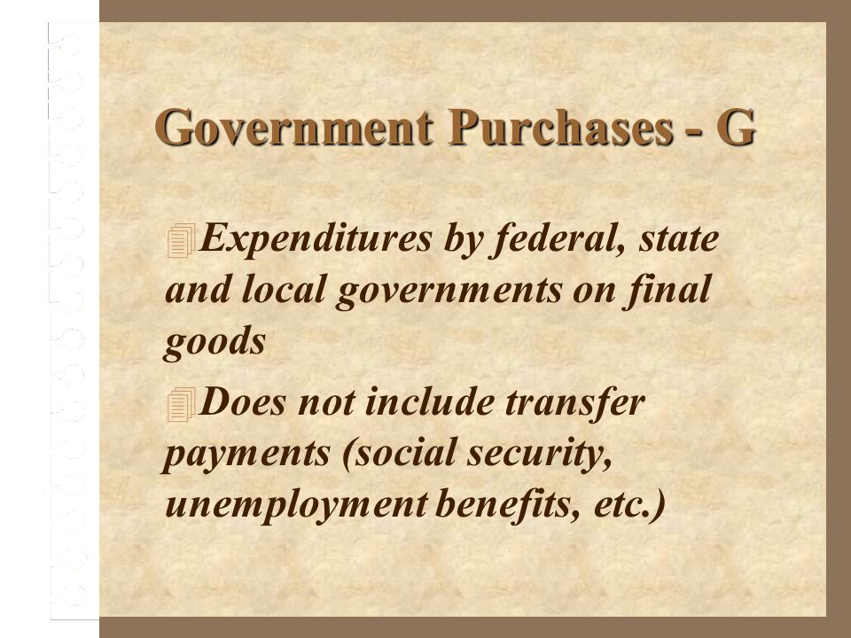Government Purchases - G