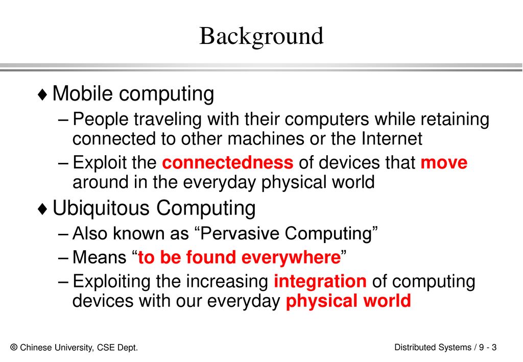 Mobile and Ubiquitous Computing - ppt download