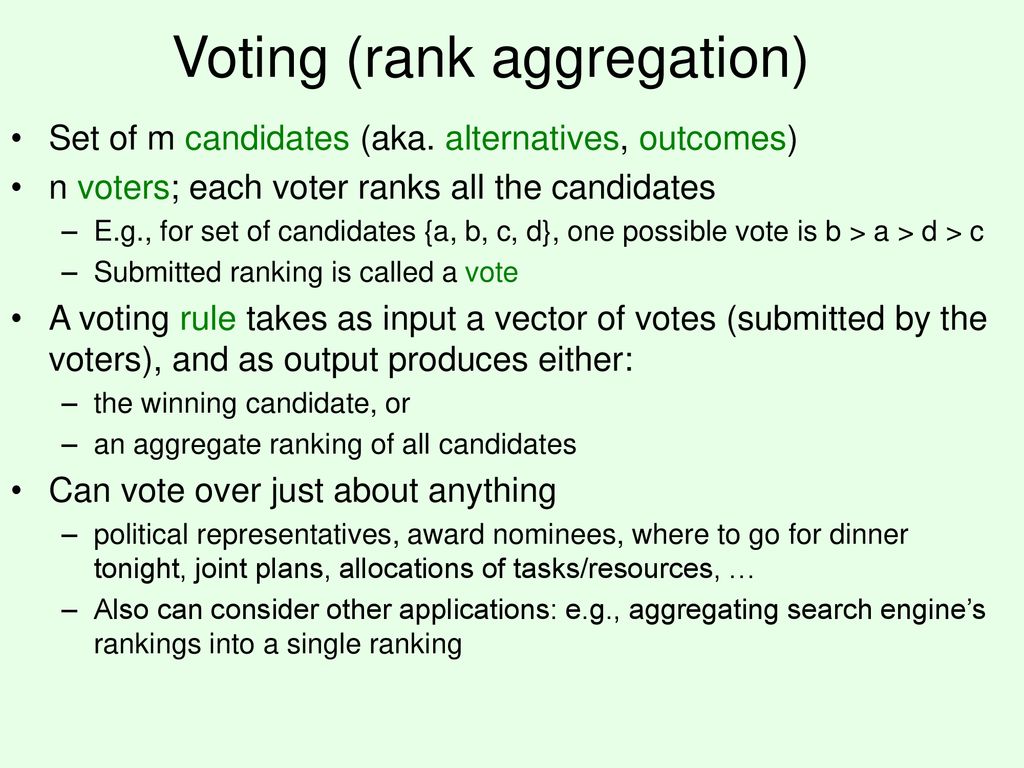 CPS Voting And Social Choice - Ppt Download