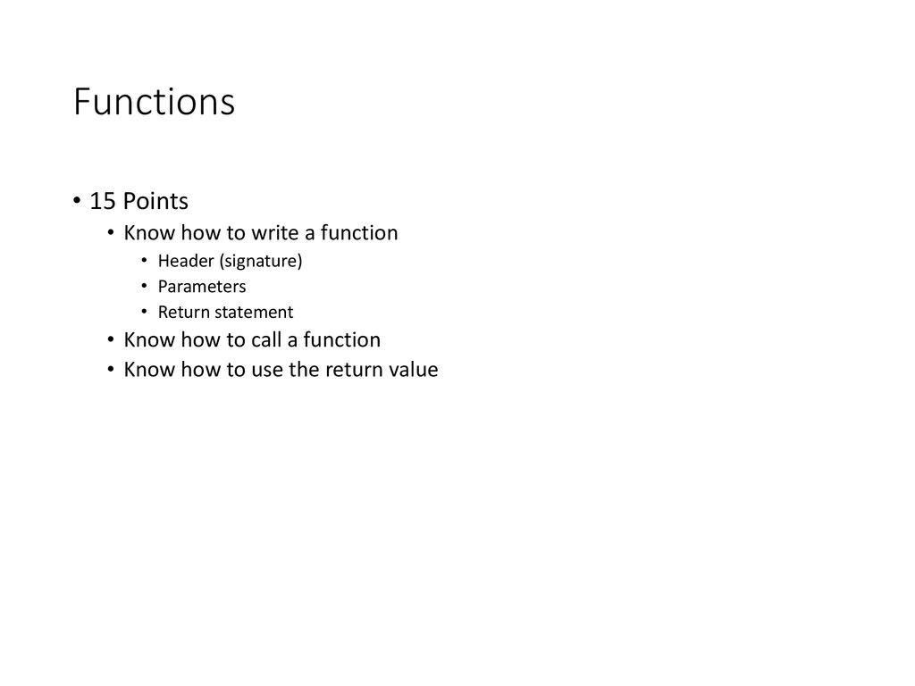 CS 1428 Exam I Review. - ppt download