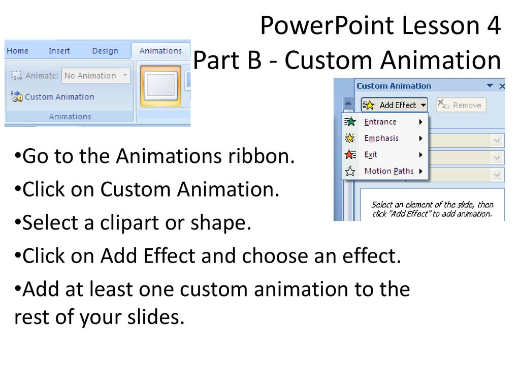 PowerPoint Lesson 4 Slide Transitions & Custom Animation - ppt download