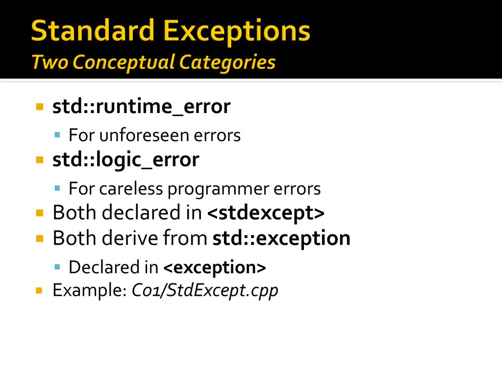 Exceptions. ppt download