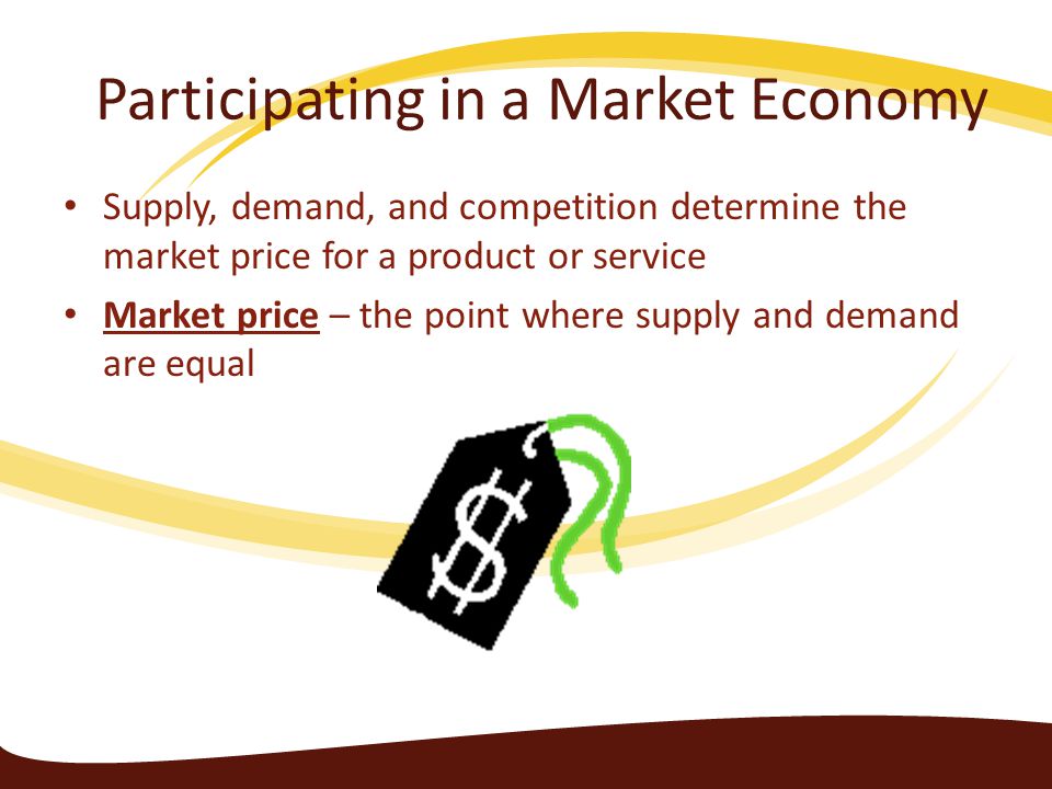 Participating in a Market Economy