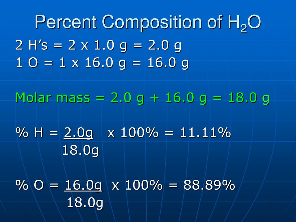 Percentage Composition Ppt Download