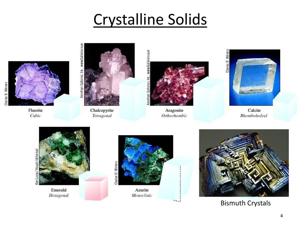 Crystalline Solids Bismuth Crystals