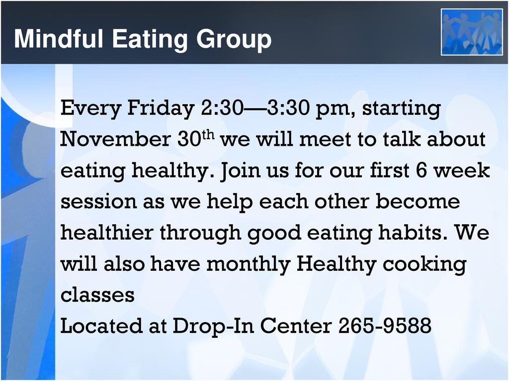 Mindful Eating Group