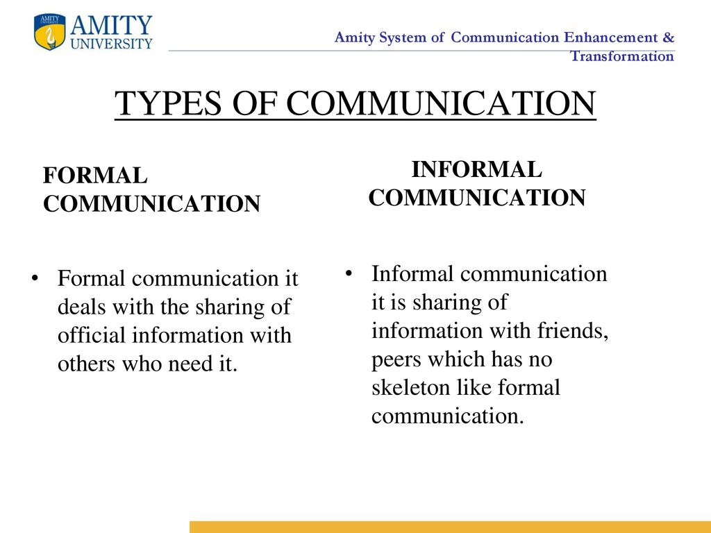 FORMAL AND INFORMAL COMMUNICATION IN AN ORGANIZATION - ppt download