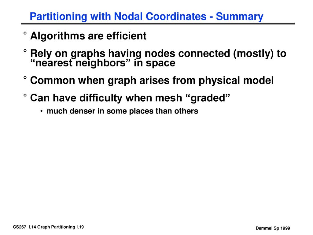 James Demmel CS 267 Applications of Parallel Computers Lecture 14 ...