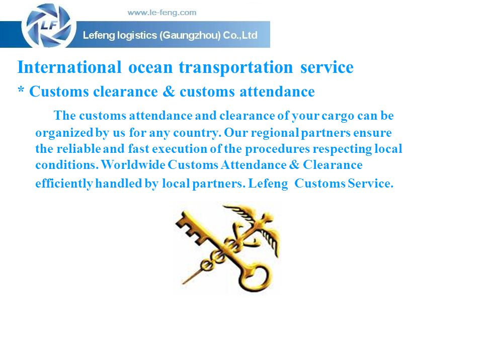International ocean transportation service