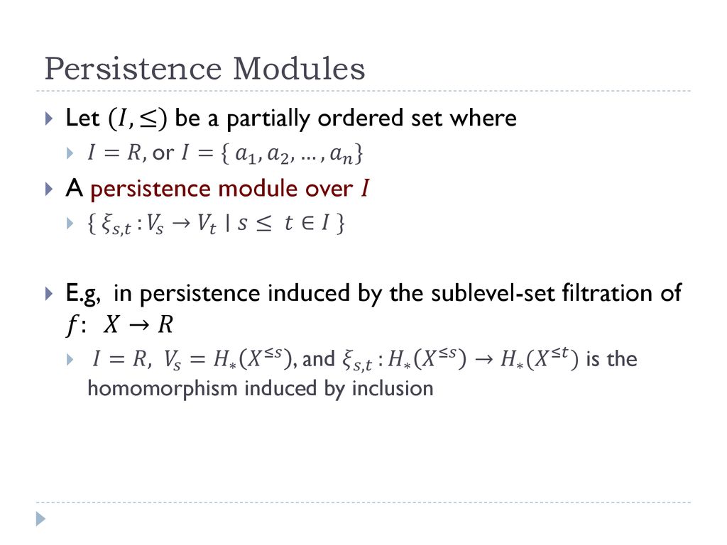 Chapter 6 More On Persistent Homology Instructor Yusu Wang Ppt Download