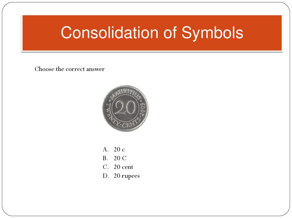 Consolidation of Symbols