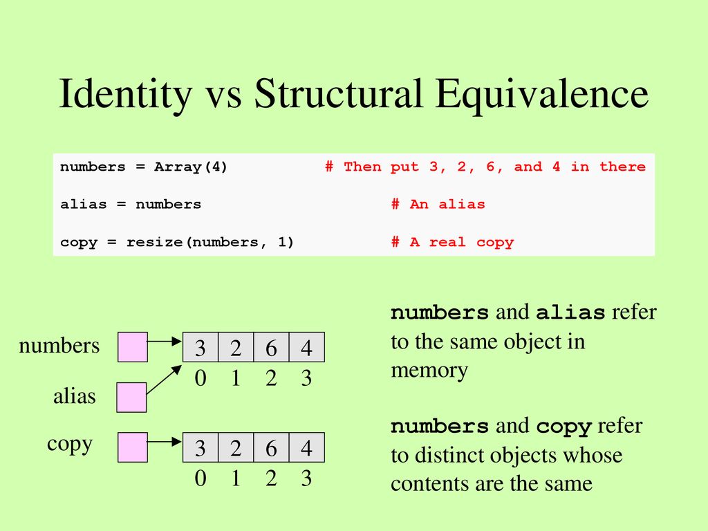 Fundamentals of Programming II What Is Equality? - ppt download