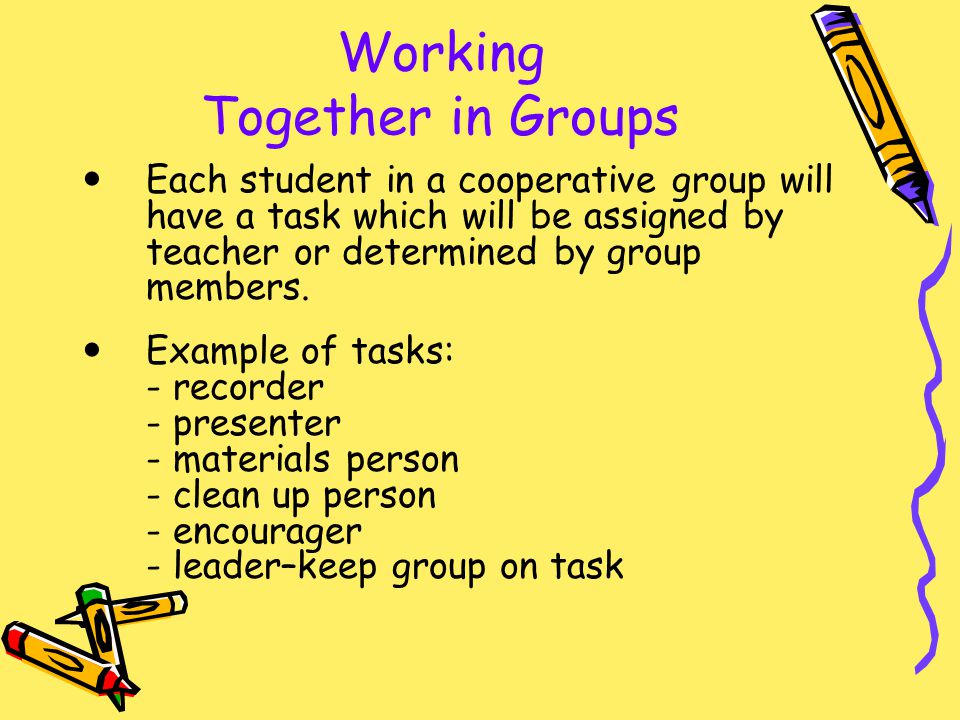 Working Together in Groups