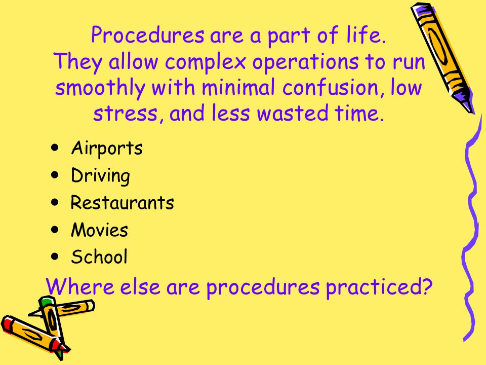 Where else are procedures practiced