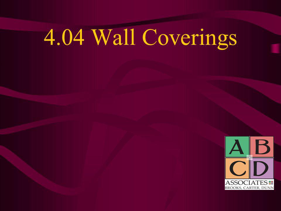 4.04 Wall Coverings