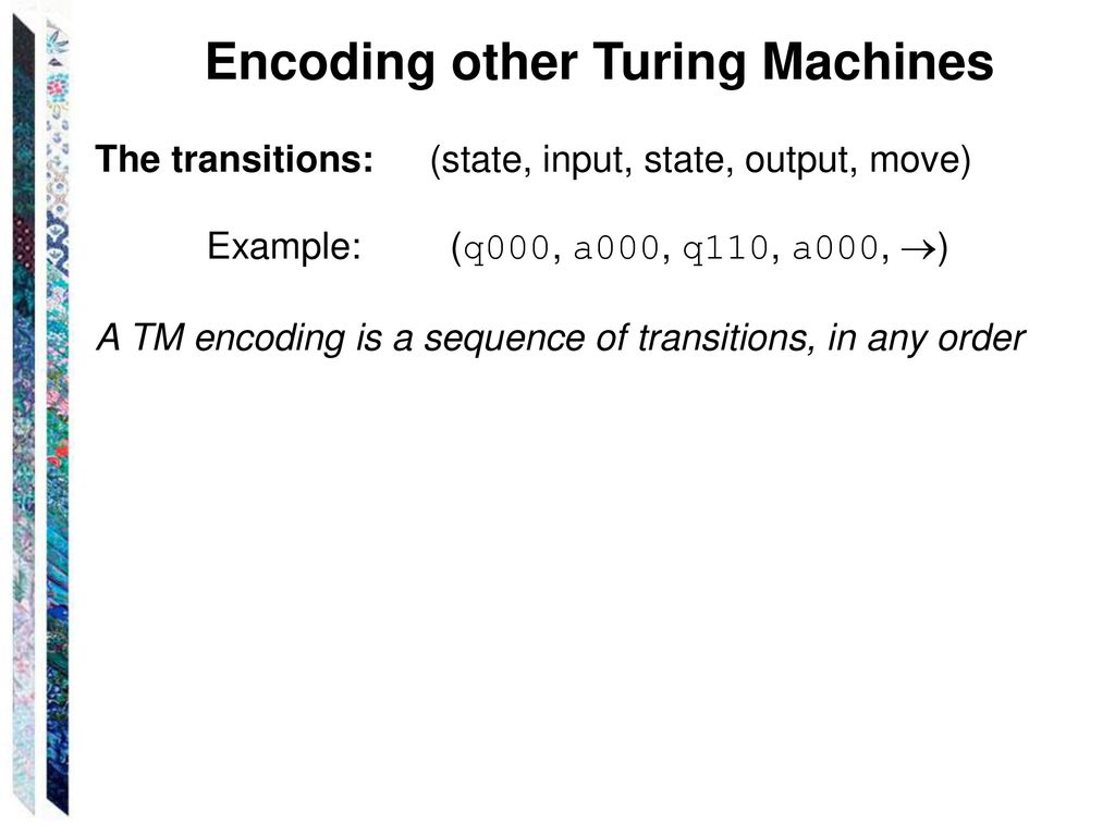 Variations: Multiple tracks Multiple tapes Non-deterministic - ppt download
