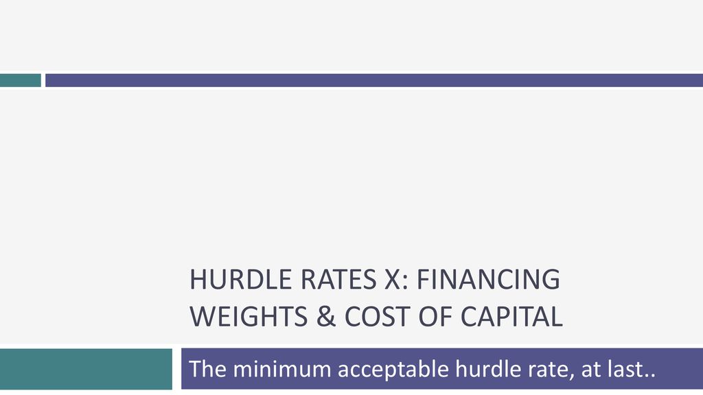 Hurdle Cost