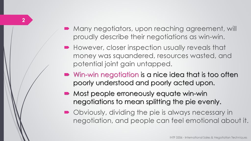 Win-Win Negotiation: Expanding the Pie - ppt download