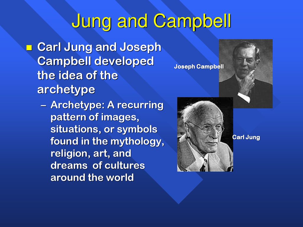 Jung and Campbell Carl Jung and Joseph Campbell developed the idea of the archetype.