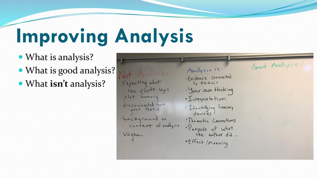 how to analyze evidence