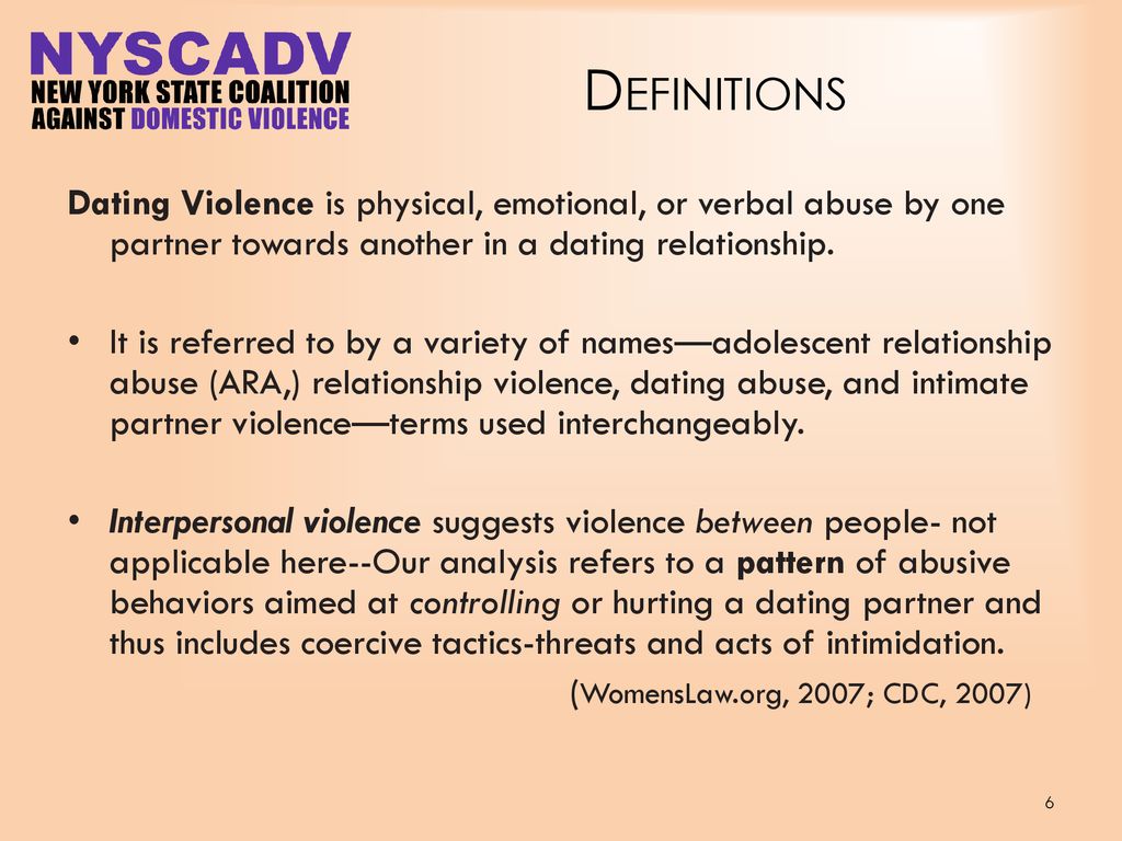 Dating Definition Verbal Abuse