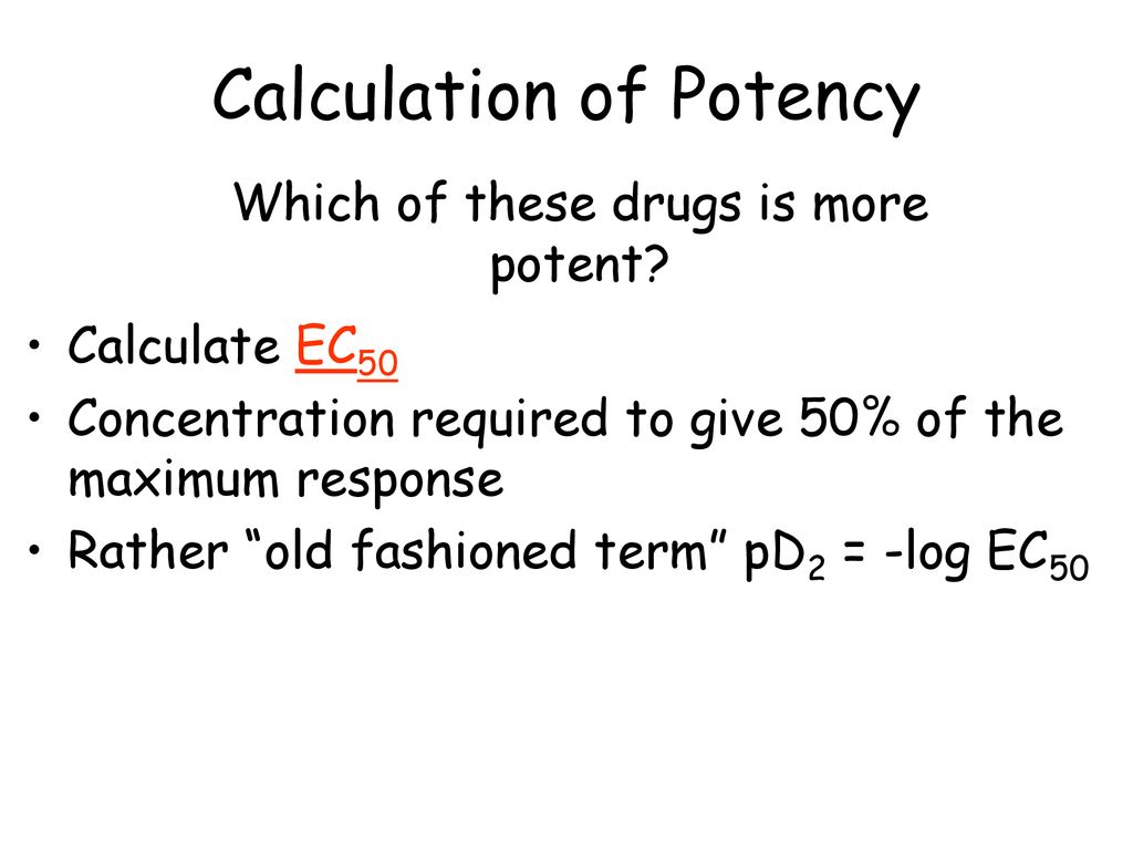 Relative potency of Drugs - ppt download