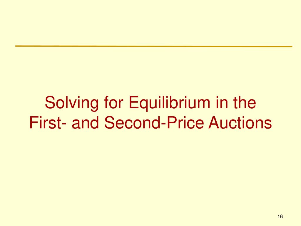 Solving for Equilibrium in the First- and Second-Price Auctions