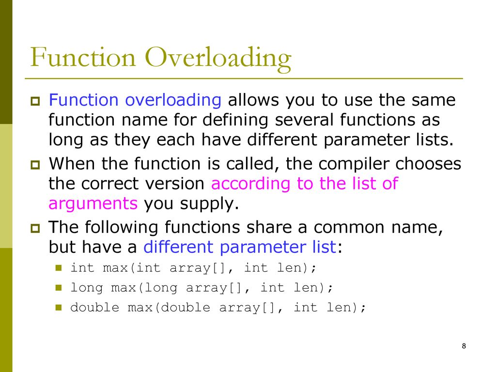 Chapter 8 (Part 2) Destructor & Operator Overloading (P.331) - ppt download
