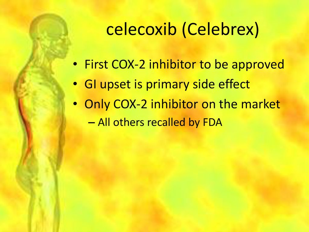 Drugs For Muscles And Joint Disease And Pain Ppt Download   Celecoxib (Celebrex) First COX 2 Inhibitor To Be Approved 