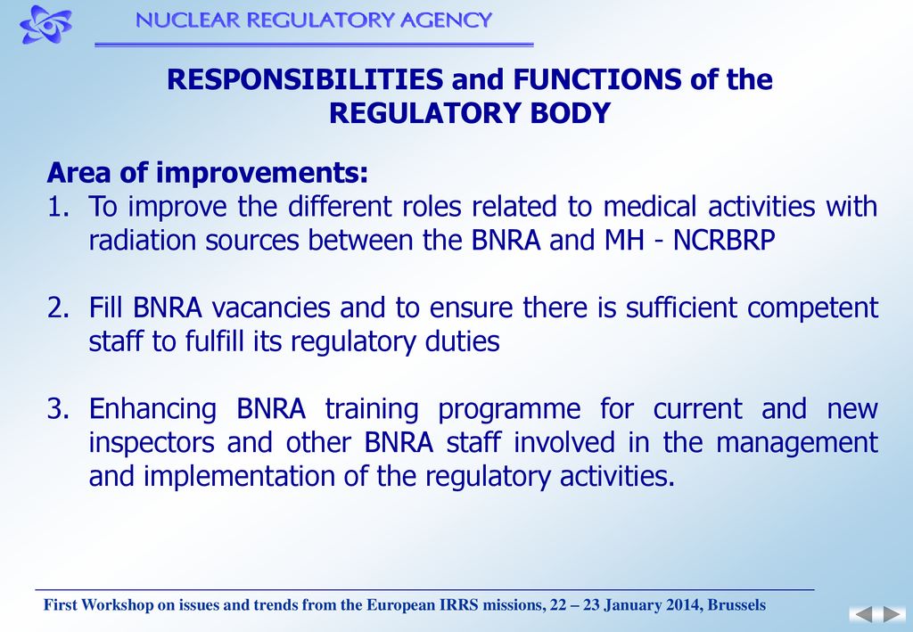 Responsibilities And Functions Of The Regulatory Body - Ppt Download