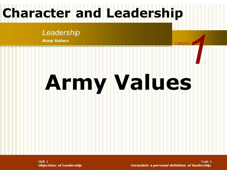 army definition of leadership