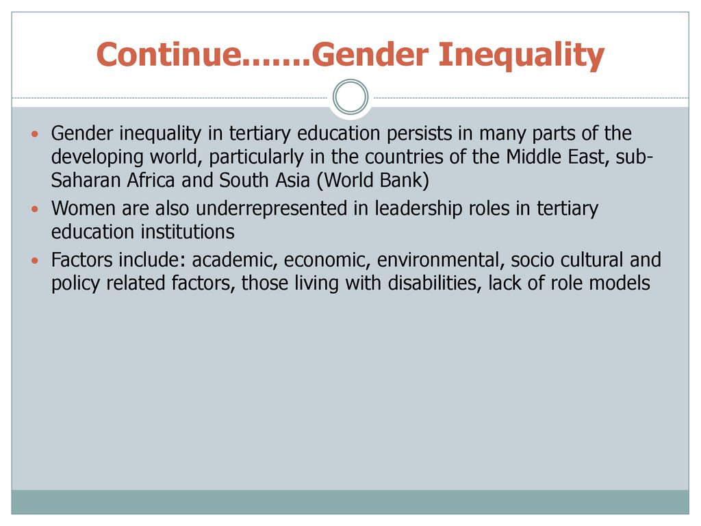 International Aspects Of Access And Inequalities In Education - Ppt ...