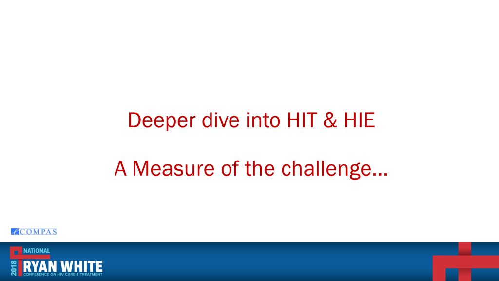 Deeper dive into HIT & HIE A Measure of the challenge…