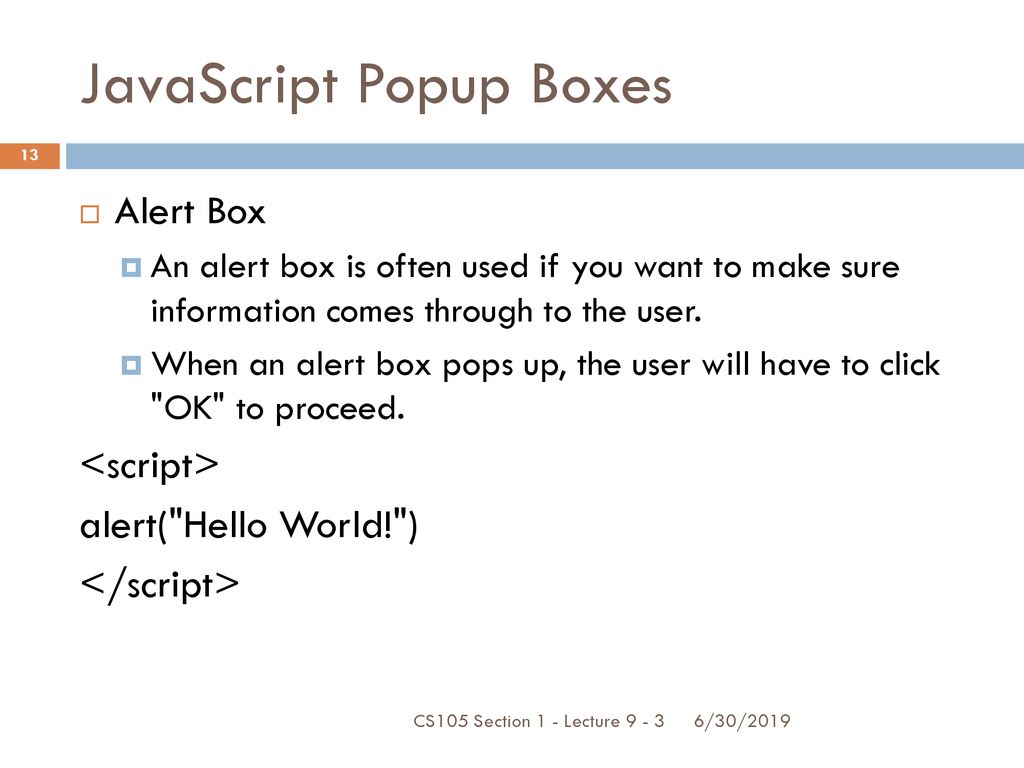 CS105 Introduction to Computer Concepts JavaScript - ppt download
