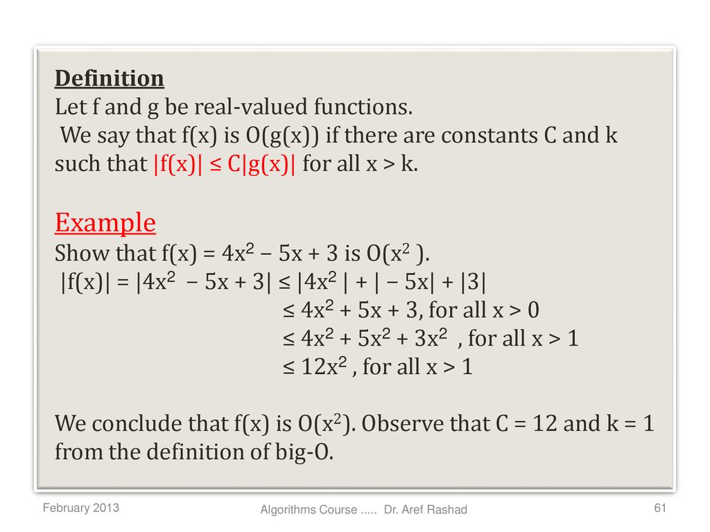 Algorithm Course Dr Aref Rashad Ppt Download