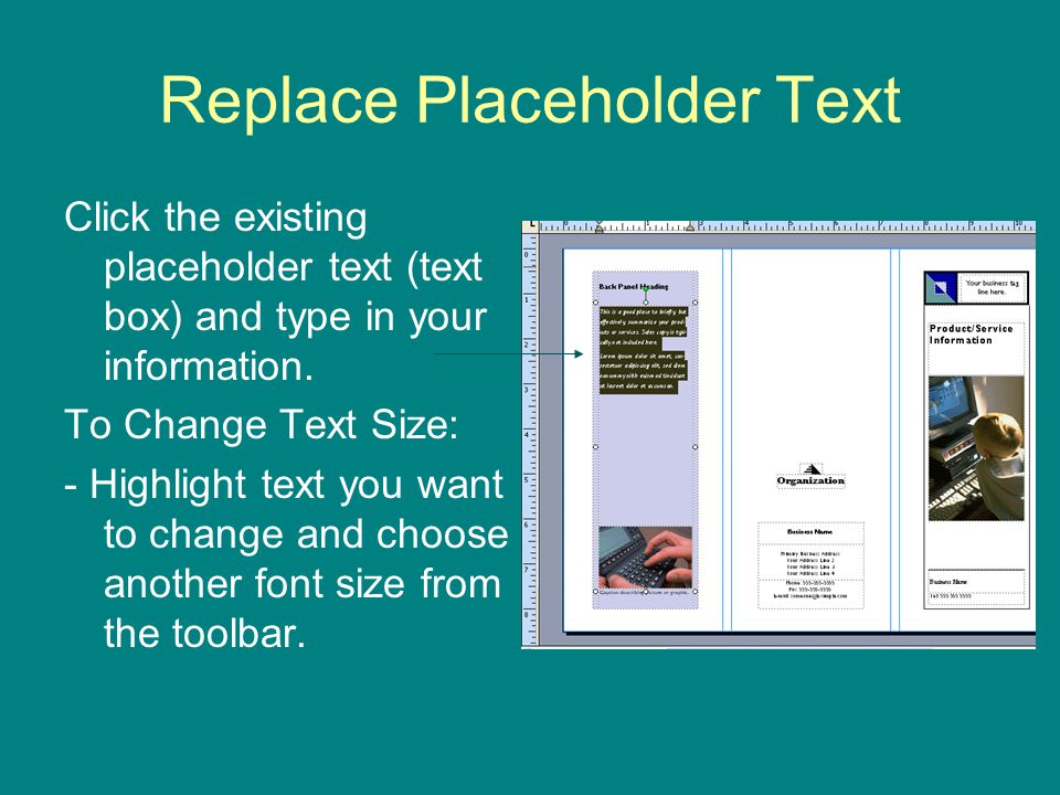 Replace Placeholder Text