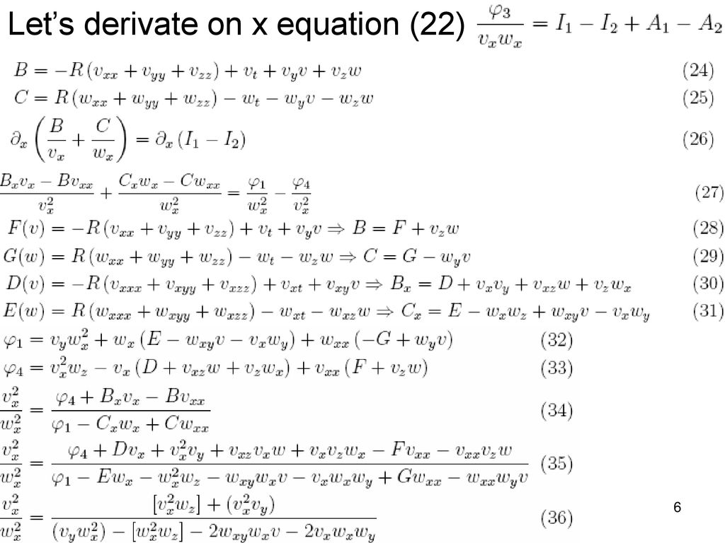 Navier Stokes Equations Ppt Download
