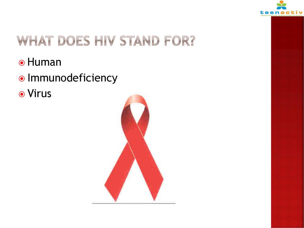 What does HIV stand for Human Immunodeficiency Virus
