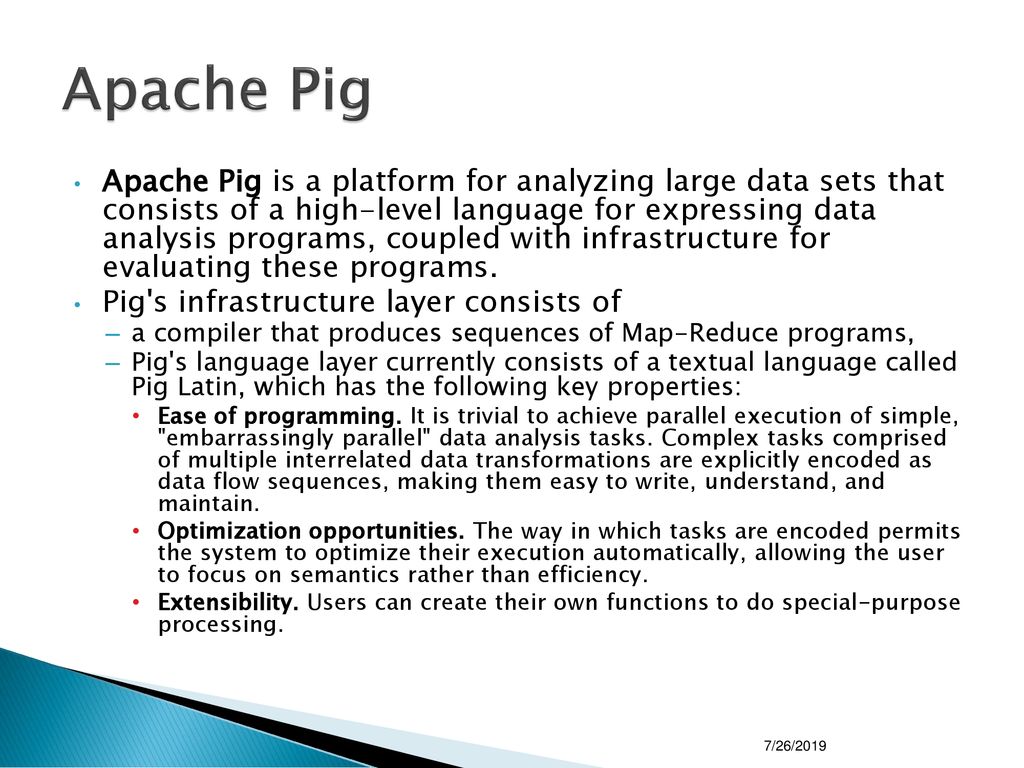 (Hadoop) Pig Dataflow Language - ppt download