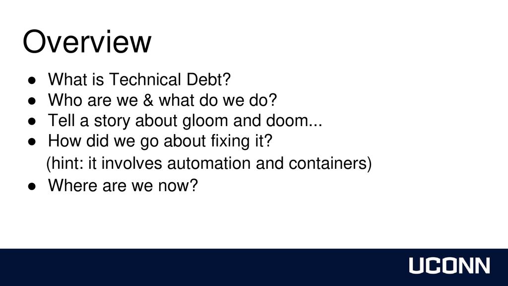 Tidying up Technical Debt - ppt download