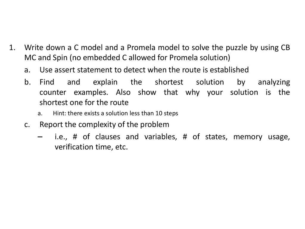 Q1:Royal Garden s Puzzle as a Model Checking Problem ppt download