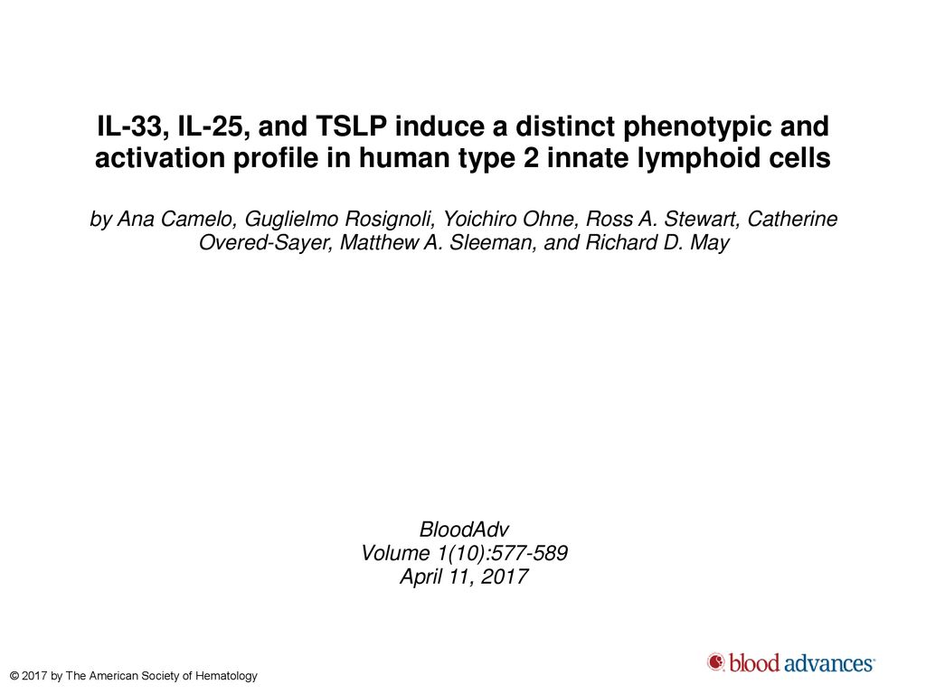 IL-33, IL-25, and TSLP induce a distinct phenotypic and activation profile in human type 2 innate lymphoid cells