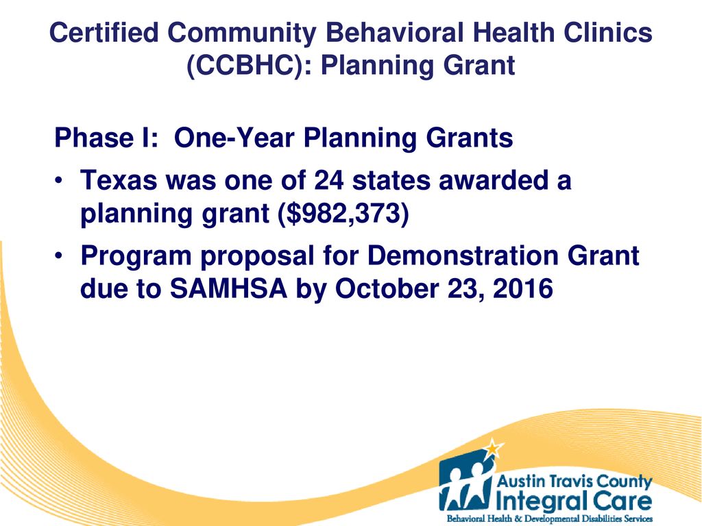 Certified Community Behavioral Health Clinics ppt download